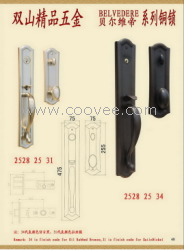 双山五金贝尔维帝别墅入户门锁252825