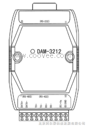 隔离RS-232转RS-485/RS-422转换模块（DAM-3212）