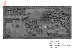 直供唐语古建砖雕影壁挂件童趣图GY601