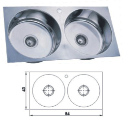 不锈钢双水槽