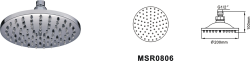 铜花洒\铜顶喷\铜喷头\MSR0806