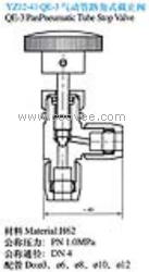 QE-3型氣動(dòng)管路角式截止閥