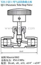 QJ-1型气动管路截止阀