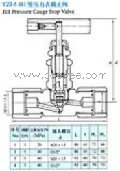 YZJ-5 J11型压力表截止阀