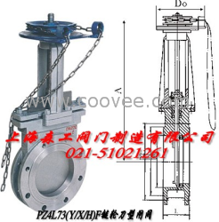 PZ4L73(Y/X/H)F链轮刀型闸阀