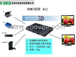 HDMI真矩陣4進2出