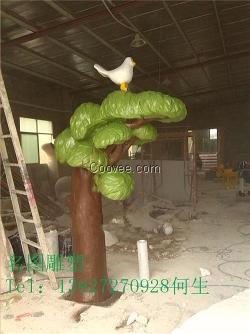 廣州植物雕塑、名圖玻璃鋼雕塑廠、綠色植物